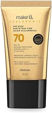 <p><strong>O Boticário - Base Líquida Protetora Hyaluronic FPS70 Cor 10 por R$117,00 – Garanta sua Beleza em Maquiagem!</strong></p>