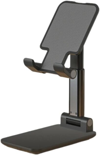 <p><strong>FOTOMIX: Suporte de Mesa Ajustável para Celular e Tablet (Preto) R$8,99!</strong></p>