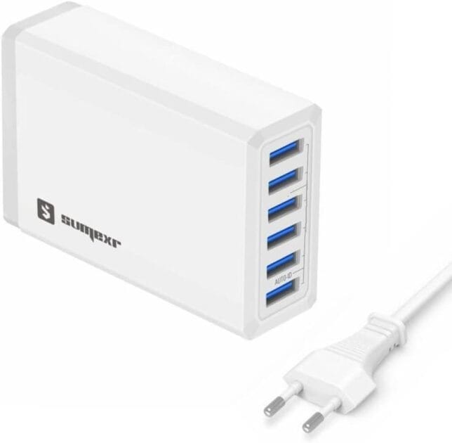 <p><strong>Aproveite! Sumexr Carregador Rápido 6 Portas USB 10A SX-F4 Branco por R$63,50</strong></p>
