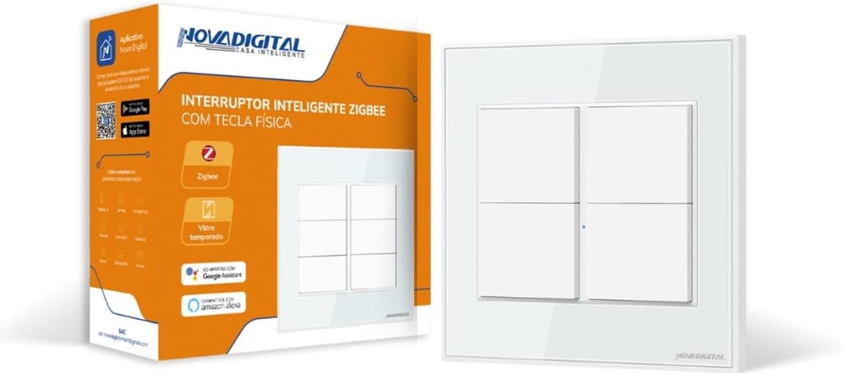 <p><strong>Transforme sua casa com o Interruptor Inteligente Zigbee 4 Botões da NOVADIGITAL por R$169,00 – Acesse Ferramentas e Materiais de Construção!</strong></p>