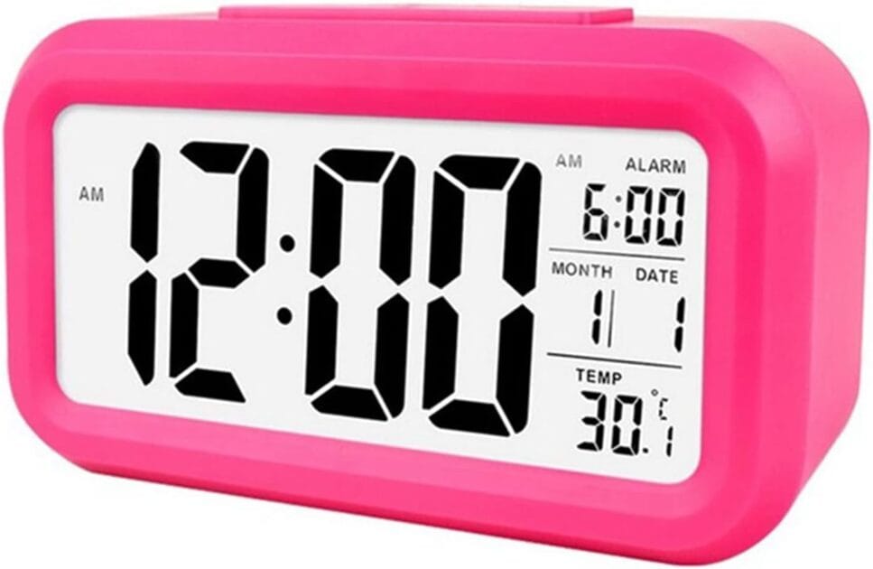 <p><strong>Henniu Relógio Despertador Digital Rosa: Praticidade e Estilo por R$50,90!</strong></p>