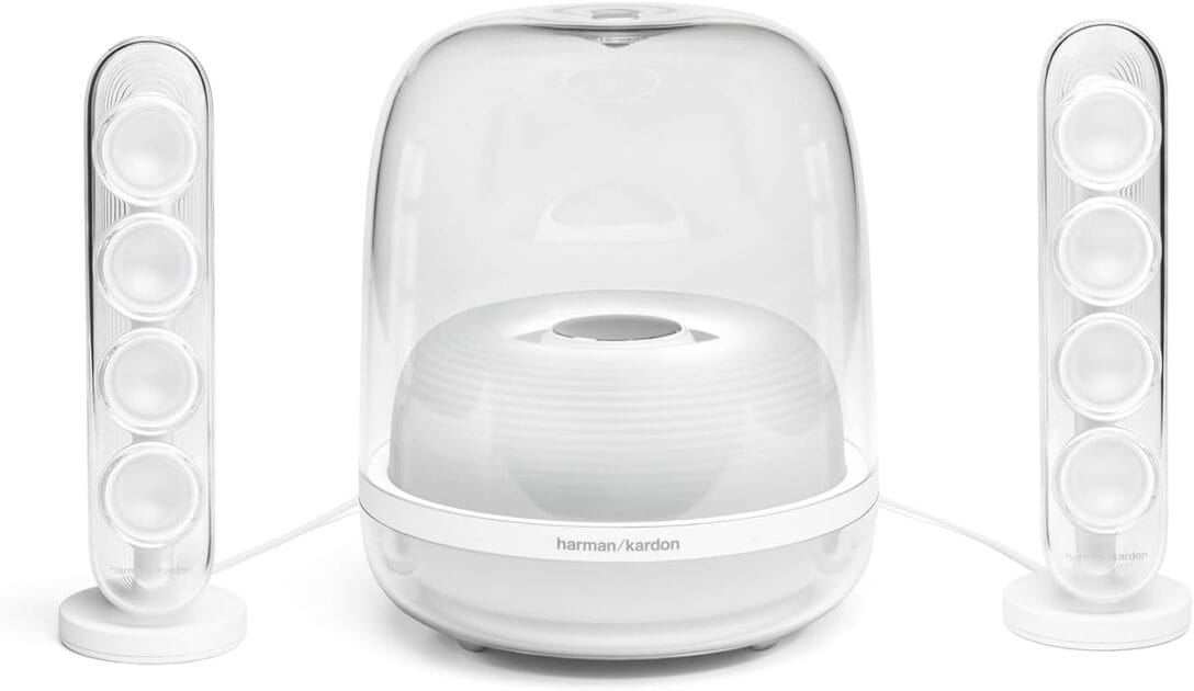 <p><strong>Caixa de Som Bluetooth Harman Kardon SoundSticks 4 140W por R$1.632,23 – Som Premium e Design Único em Eletrônicos!</strong></p>