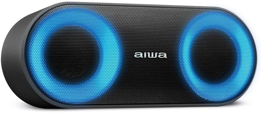<p><strong>Aiwa Caixa de Som Speaker Bluetooth IP65 com Luzes Multicores - R$349,90!</strong></p>