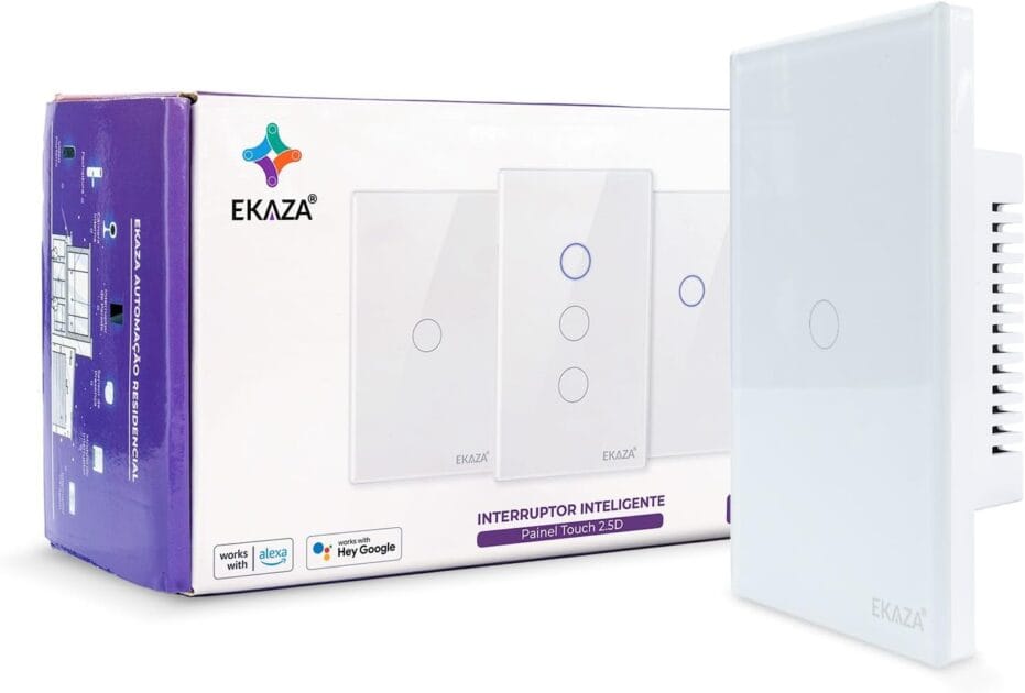 <p><strong>EKAZA Interruptor Inteligente Touch Wifi+BLE - Brilho e Conforto por R$129!</strong></p>