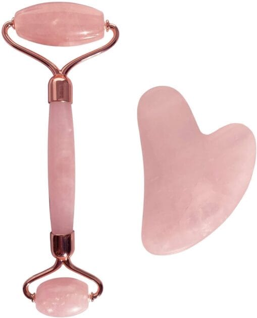 <p><strong>Transforme sua pele com JUSTSWAG: Conjunto de rolos de quartzo rosa e Gua Sha por R$74,49!</strong></p>