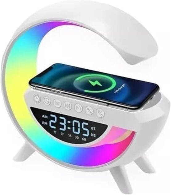 <p><strong>Descubra a Luminária Abajur RGB Smart com Bluetooth e Carregador Indução - R$78,00!</strong></p>
