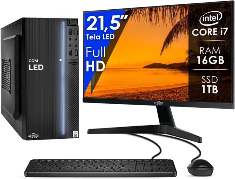<p><strong>Compre o Computador Strong Tech Intel Core i7 com Monitor 21,5" por R$1.793,02!</strong></p>