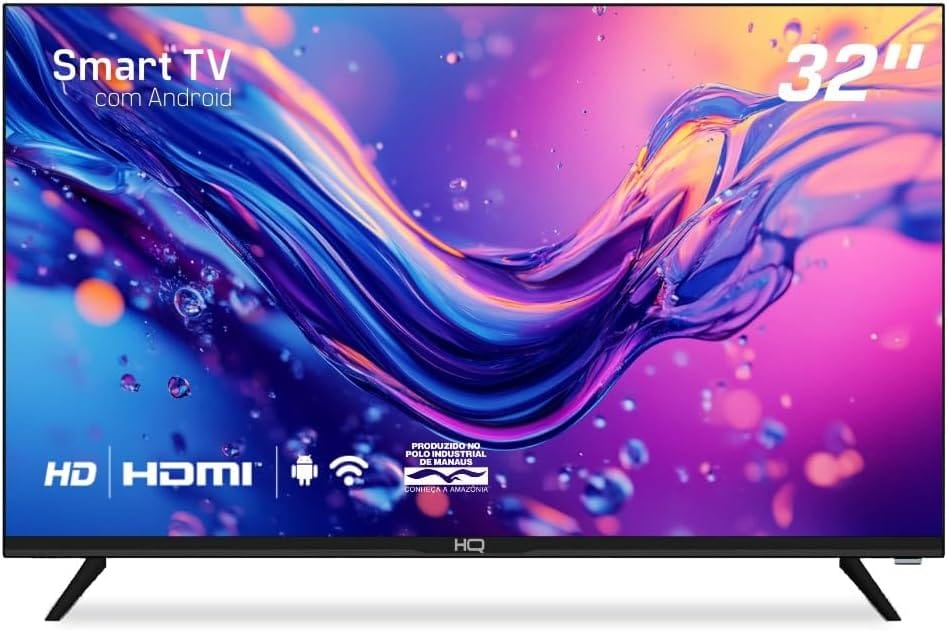<p><strong>Smart TV LED 32" HQ HD com Wi-Fi e Android 11 - Apenas R$889,34!</strong></p>