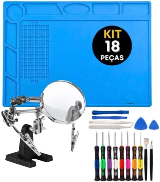 <p><strong>Kit Completo de Manutenção Eletrônica para Notebook: Manta, Chaves e Lupa por R$81,00 – Garanta Já o Seu!</strong></p>