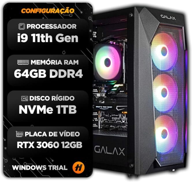 <p><strong>Info Hertz Informática: Pc Gamer Core I9 11900F, 64GB, R$6.349 – Garanta já o seu!</strong></p>