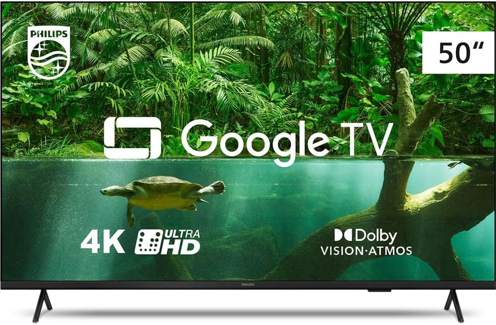 <p><strong>Smart TV Philips 50" 4K 50PUG7408/78: Google TV, Dolby Vision, por R$2.099!</strong></p>