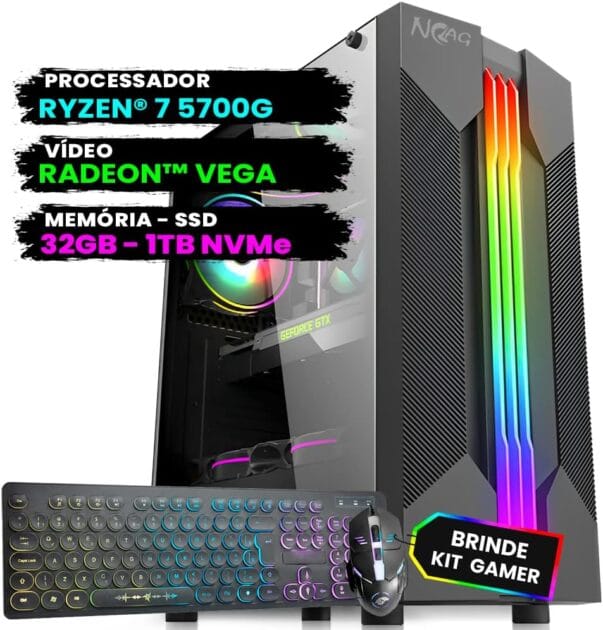 <p><strong>NoLag: Pc Gamer Completo com Ryzen 7, 32GB RAM e SSD 1TB por R$4.180,00!</strong></p>