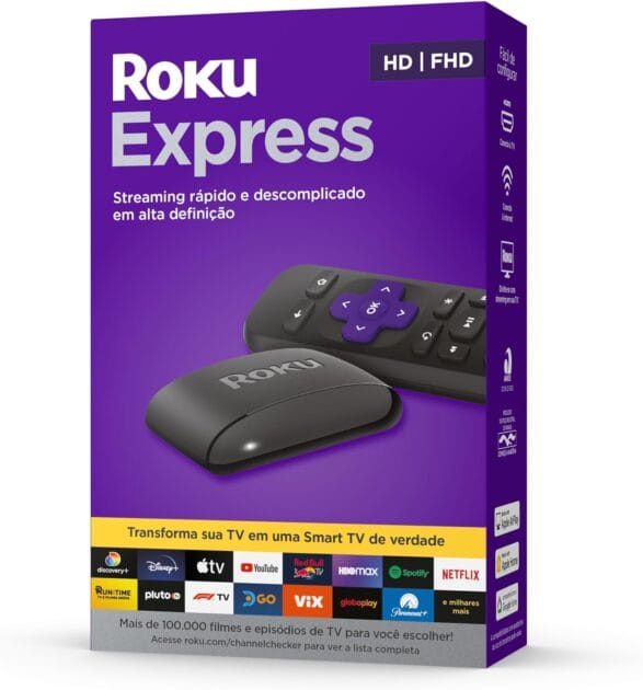 <p><strong>Roku Express: Streaming Ultra HD com Cabo HDMI Premium por R$209,00 - Conecte-se!</strong></p>