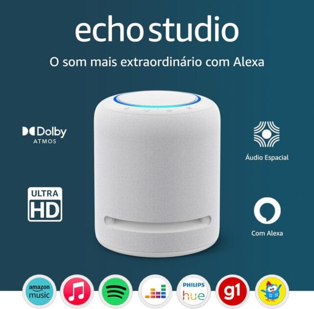 <p><strong>Echo Studio: Experimente o som extraordinário com Alexa e Dolby Atmos por R$ 249,00!</strong></p>