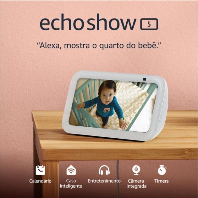 <p><strong>Echo Show 5 (3ª Geração - 2023) | Smart Display com Alexa - Som Imbatível por R$649,00!</strong></p>