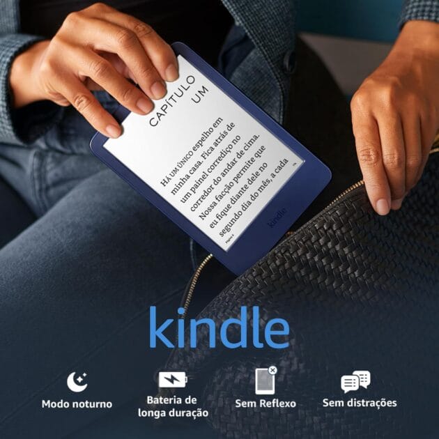 <p><strong>Kindle 11ª Geração 2022 Azul - Leve, 300 ppi e Dobro de Armazenamento por R$ 499!</strong></p>