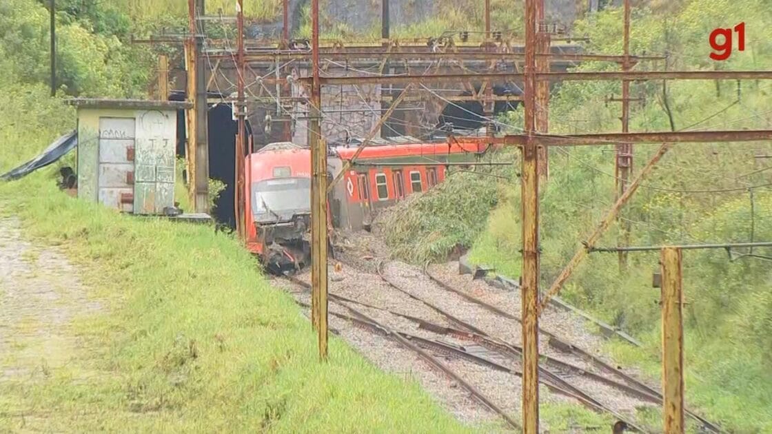 Deslizamento de Terra Causa Descarrilamento na CPTM Linha 7-Rubi