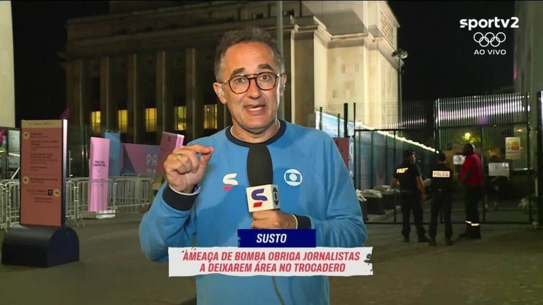 Equipe do Sportv evacua estúdio em Paris após ameaça de bomba