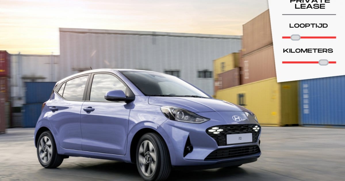 Esta oferta torna o Hyundai i10 um dos carros de leasing privado mais baratos