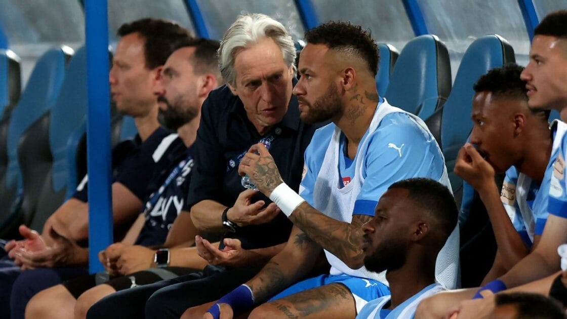 Jorge Jesus revela tristeza de Neymar após saída do Al Hilal