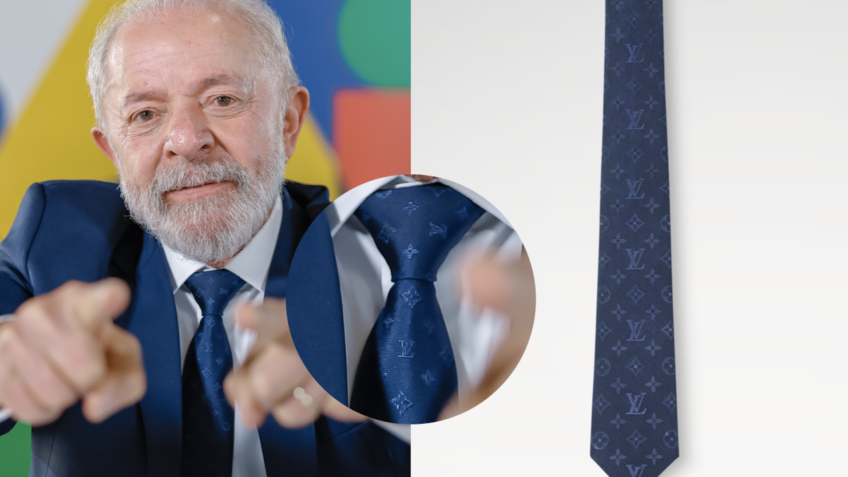Lula usa gravata de R$ 1.680 e critica consumo excessivo