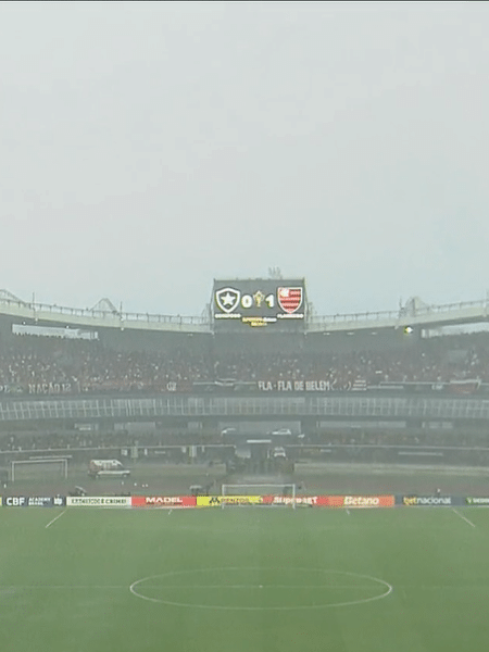Temporal em Belém interrompe Supercopa entre Flamengo e Botafogo