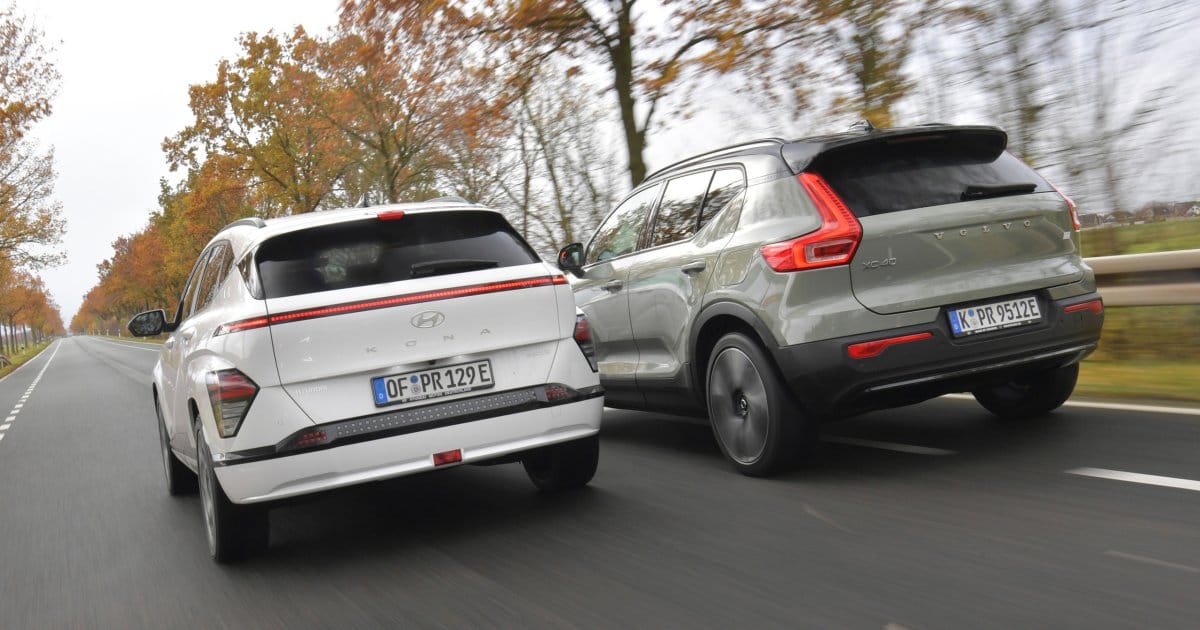 Volvo EX40 vs Hyundai Kona: Vale a diferença de 12.000 euros?