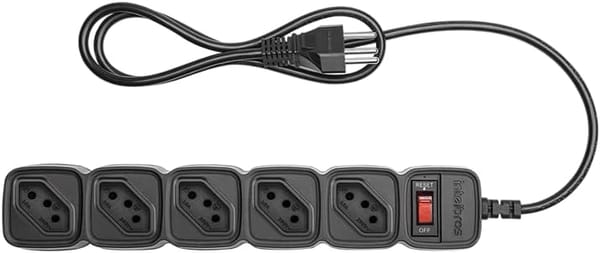 <p><strong>Filtro de Linha Intelbras EPE 205+ Preto com 5 Tomadas por R$57,13 – Garanta proteção e praticidade!</strong></p>