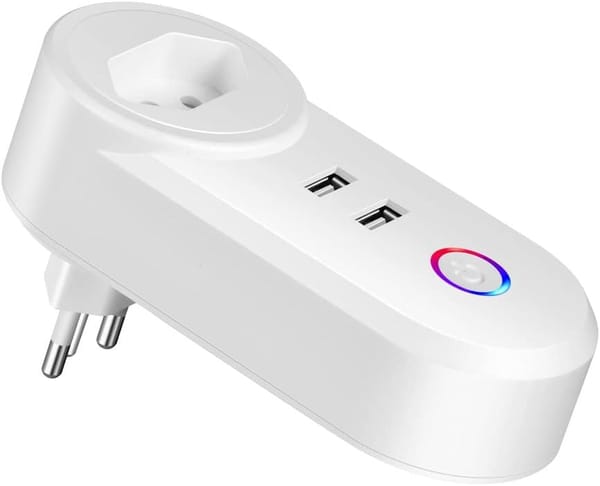 <p><strong>Tomada Inteligente 2 Entradas USB Google Alexa – De R$76,50 por R$53,90!</strong></p>