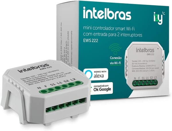 <p><strong>Garanta o seu intelbras Mini Controlador Wi-fi Izy Smart EWS 222 por R$124,90!</strong></p>
