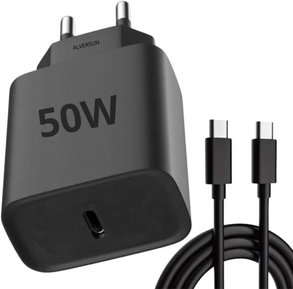 <p><strong>Carregador Super Turbo AlverSun 50W + Cabo USB-C de 1m: Rápido e Seguro por R$59!</strong></p>
