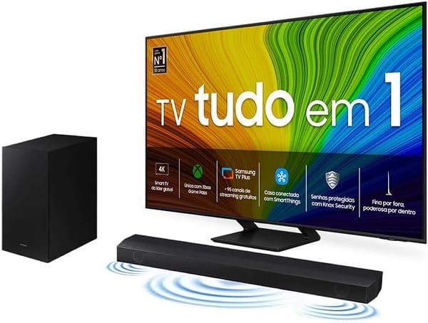 <p><strong>SAMSUNG Combo Smart TV 55" QLED 4K + Soundbar HW-Q600C por R$5.398,25 – Não Perca essa Oportunidade em Eletrônicos!</strong></p>