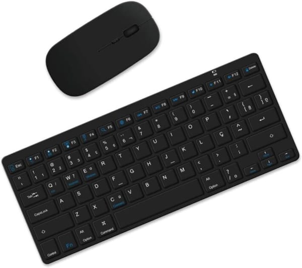 <p><strong>Kit Teclado e Mouse sem Fio Bluetooth: Conforto e Durabilidade por R$119,99!</strong></p>