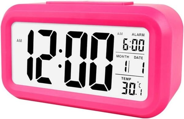 <p><strong>Henniu Relógio Despertador Digital Rosa: Praticidade e Estilo por R$50,90!</strong></p>