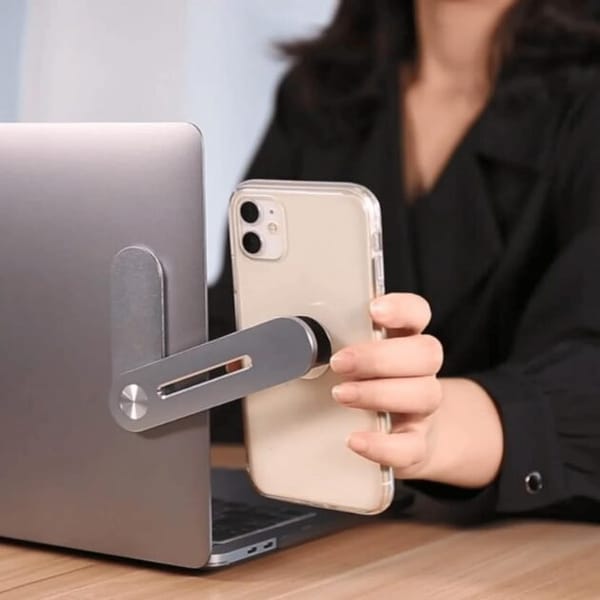 <p><strong>Gshield | Suporte Lateral para Notebook - Clipe Magnético em Prata por R$45,00!</strong></p>