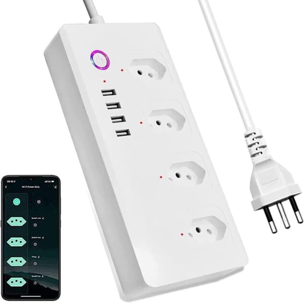 <p><strong>Transforme sua casa com a Jinvoo: faixa de energia Zigbee com 4 tomadas!</strong></p>