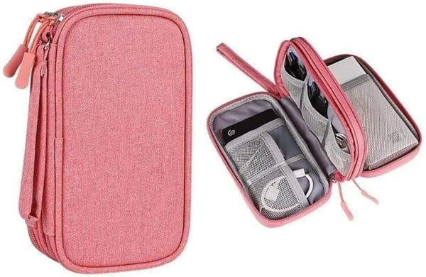 <p><strong>Giro de Vendas: Bolsa Organizadora Rosa para Cabos e Acessórios por R$49,89!</strong></p>