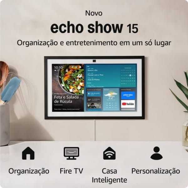 <p><strong>Novo Echo Show 15 | Smart Display Full HD de 15,6” com Alexa, Experimente por R$ 649,00 – Leve a Tecnologia para sua Casa!</strong></p>