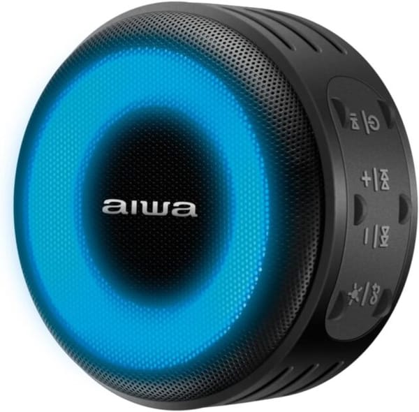 <p><strong>Aiwa Speaker Bluetooth Multicores IP65 AWS-SP-02 por R$255,52 - Leve a Festa Onde Quiser!</strong></p>