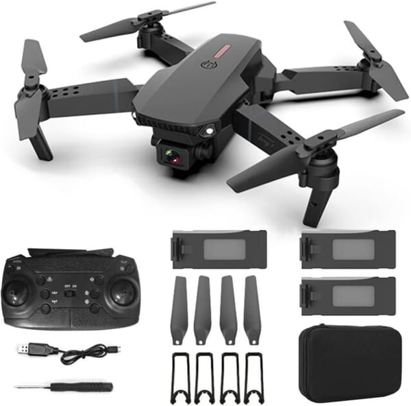 <p><strong>E88 Pro Drone 4K com Câmera Dupla e Triple Baterias por R$149,58 – Capture Momentos Incríveis!</strong></p>