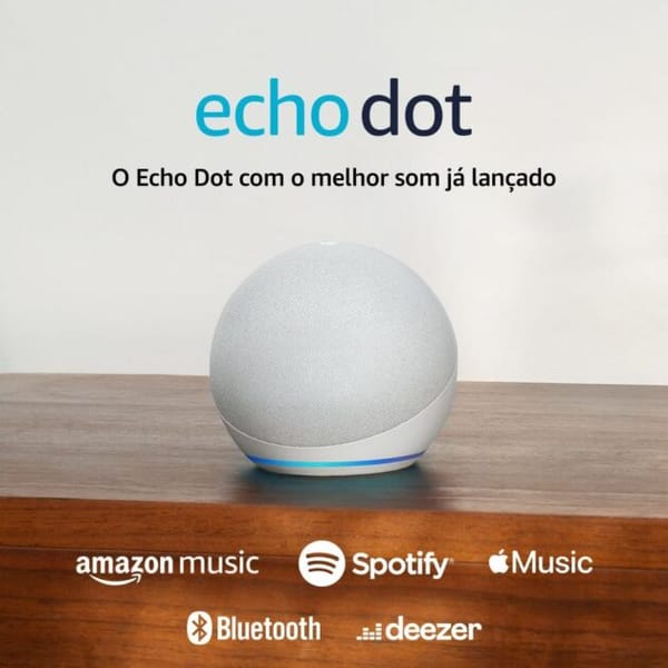 <p><strong>Echo Dot 5ª Geração Branca | Som Incrível por R$ 349,00 – Garanta Já o Seu!</strong></p>