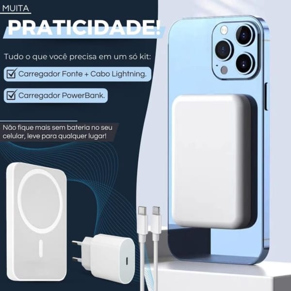 <p><strong>Carregador Power Bank Sem Fio Genérico: Indução para iPhone XR a 14 por R$149,90 – Leve a Tecnologia na Palma da Sua Mão!</strong></p>