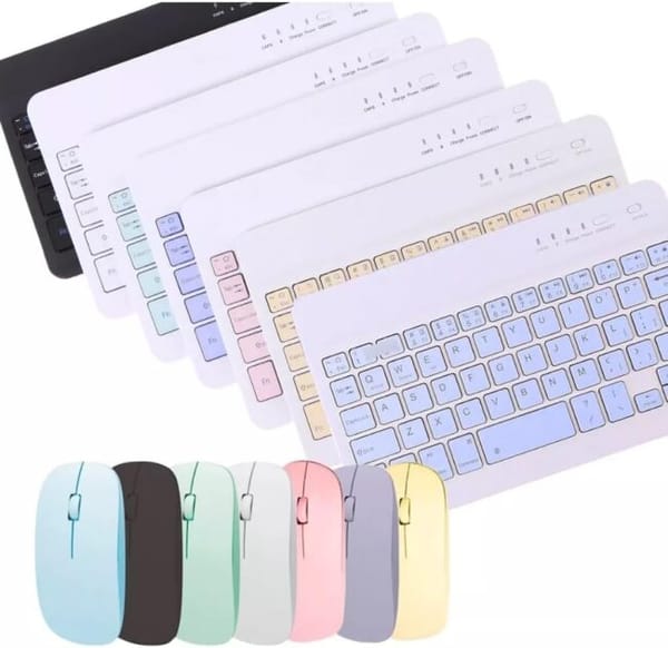 <p><strong>VITX Kit Teclado e Mouse Sem Fio Bluetooth Colorido para iPad e PC - R$46!</strong></p>