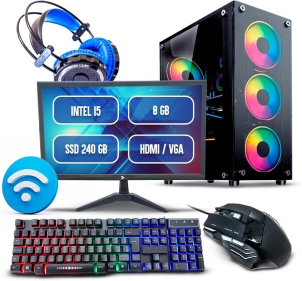 <p><strong>Monte seu PC Gamer Completo: I5 8GB, SSD 240GB e Monitor 19" por R$1.355,00!</strong></p>