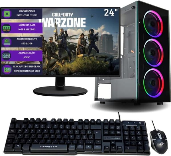 <p><strong>Aproveite o PC Gamer DreamComputers: Intel Core i7, RTX 3060 e Monitor 24" por R$4.799,00!</strong></p>