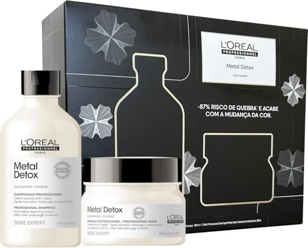 <p><strong>L'OREAL PROFESSIONNEL Kit Metal Detox: Proteção e Hidratação por R$332,90!</strong></p>