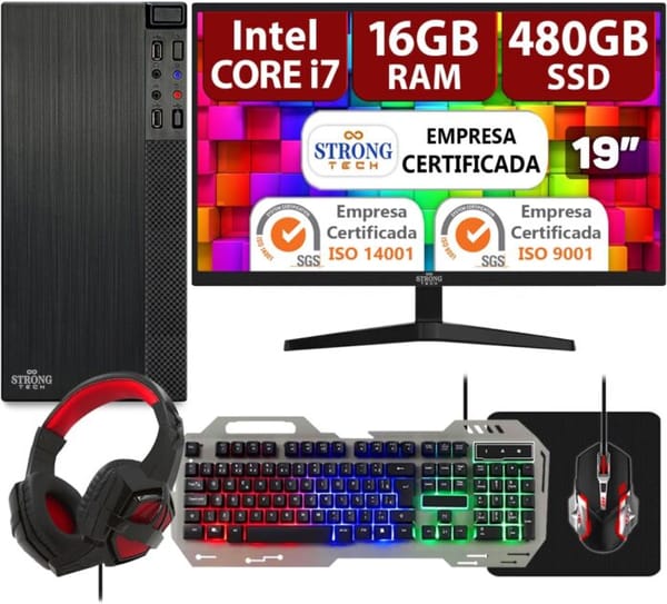 <p><strong>Desperte o Gamer em Você: Strong Tech PC Gamer Completo Intel Core i7 por R$104,00!</strong></p>
