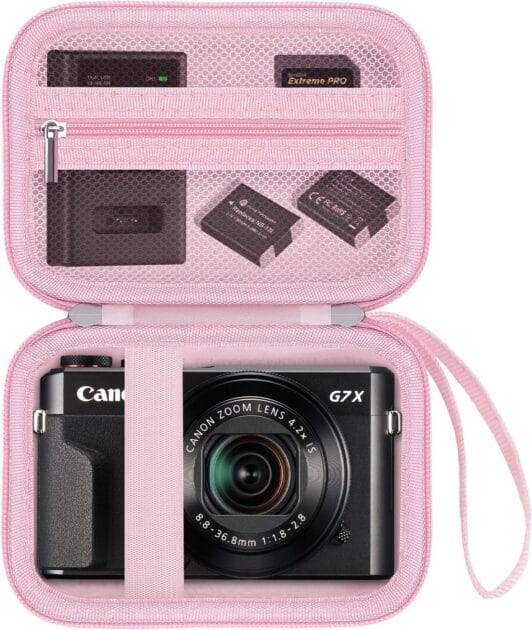 <p><strong>HESTECH Estojo Rígido Rosa para Canon PowerShot G7X - Proteção e Estilo por R$175,84!</strong></p>