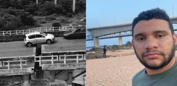 Proprietário denuncia roubo após carro cair em ponte