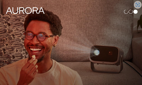 WB Projetor 360° Android Smart TV 1080p Aurora com Som de 3w – Transforme sua Experiência em Casa!